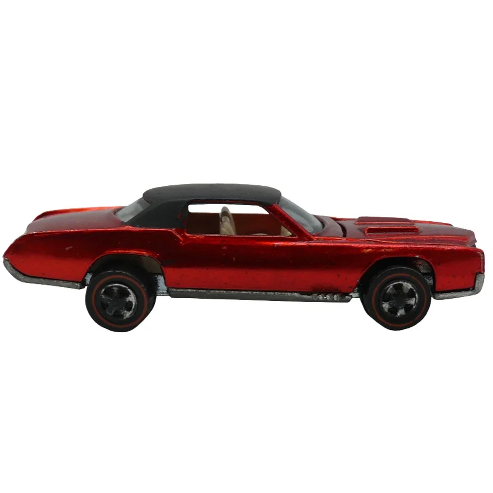 Vintage 1968 Mattel Hot Wheels Red Custom Eldorado Redline Diecast Toy Car